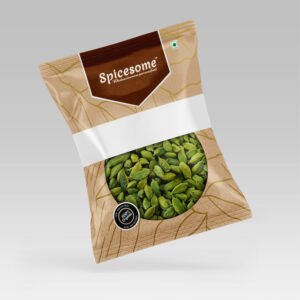 Premium green cardamom pods from Idukki, Kerala.